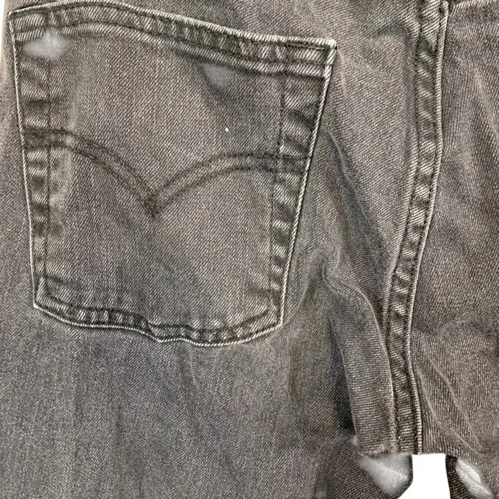LEVI'S 511 Slim BLACK GRAY Wash Straight Leg Jeans sz 18 R Boys Men's 29x29